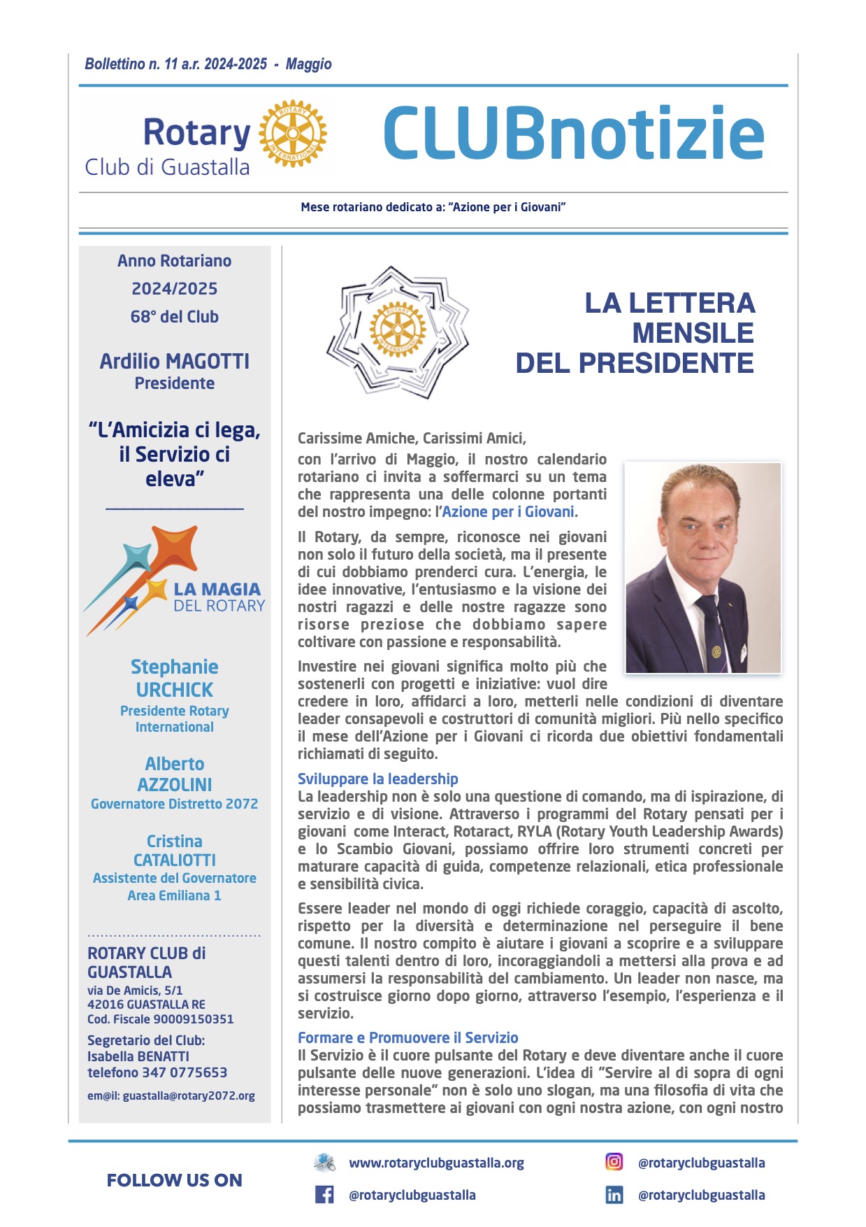 BOLLETTINO DI MAGGIO 2025
